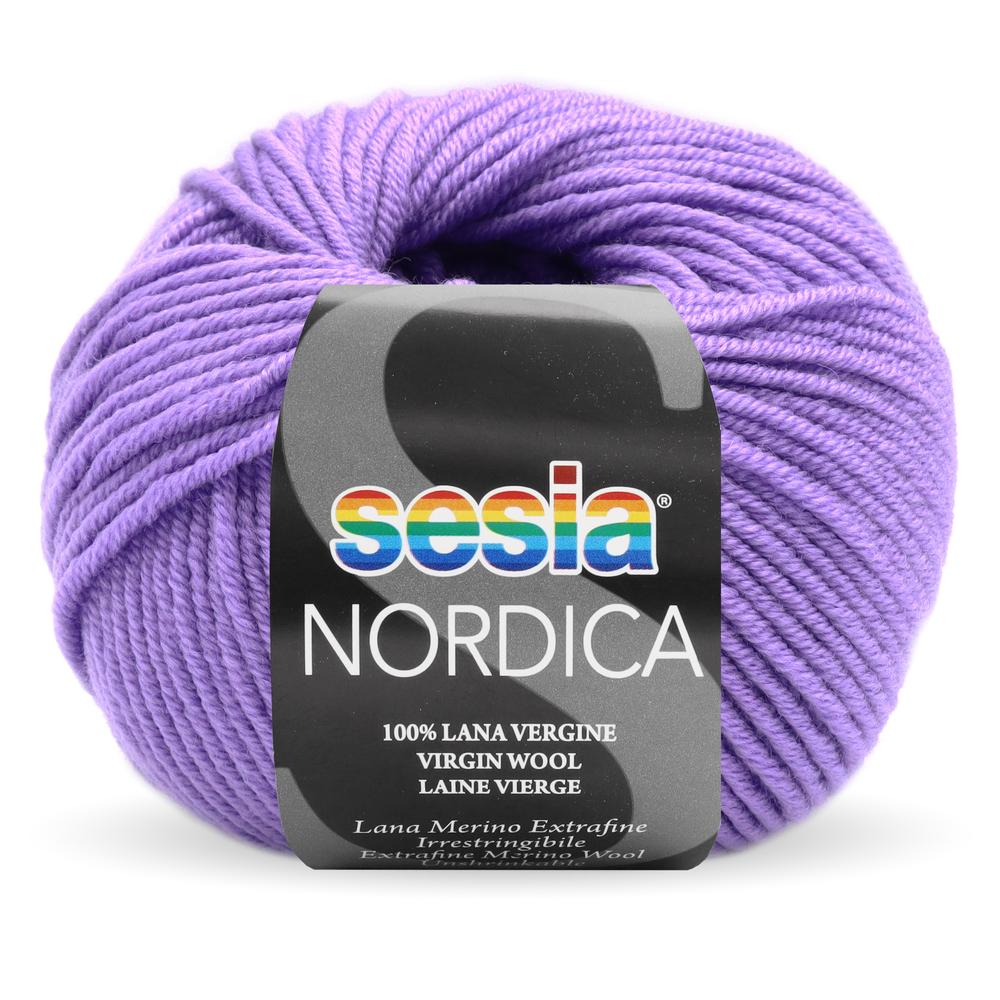 Sesia Nordica 6532 - bol lila extrafijn merino wol garen, luxueus zacht met een uitstekende warmte-isolatie