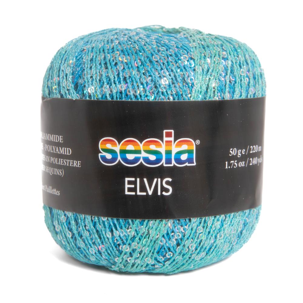 Sesia Elvis 8363 - bol turquoise blue wol garen, zacht en warm met een klassieke uitstraling