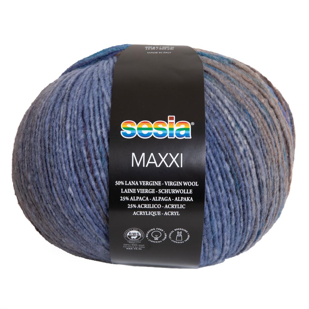 Sesia Maxxi 4735 - bol denimblauw merino wol garen, volumineus en zacht met een moderne uitstraling