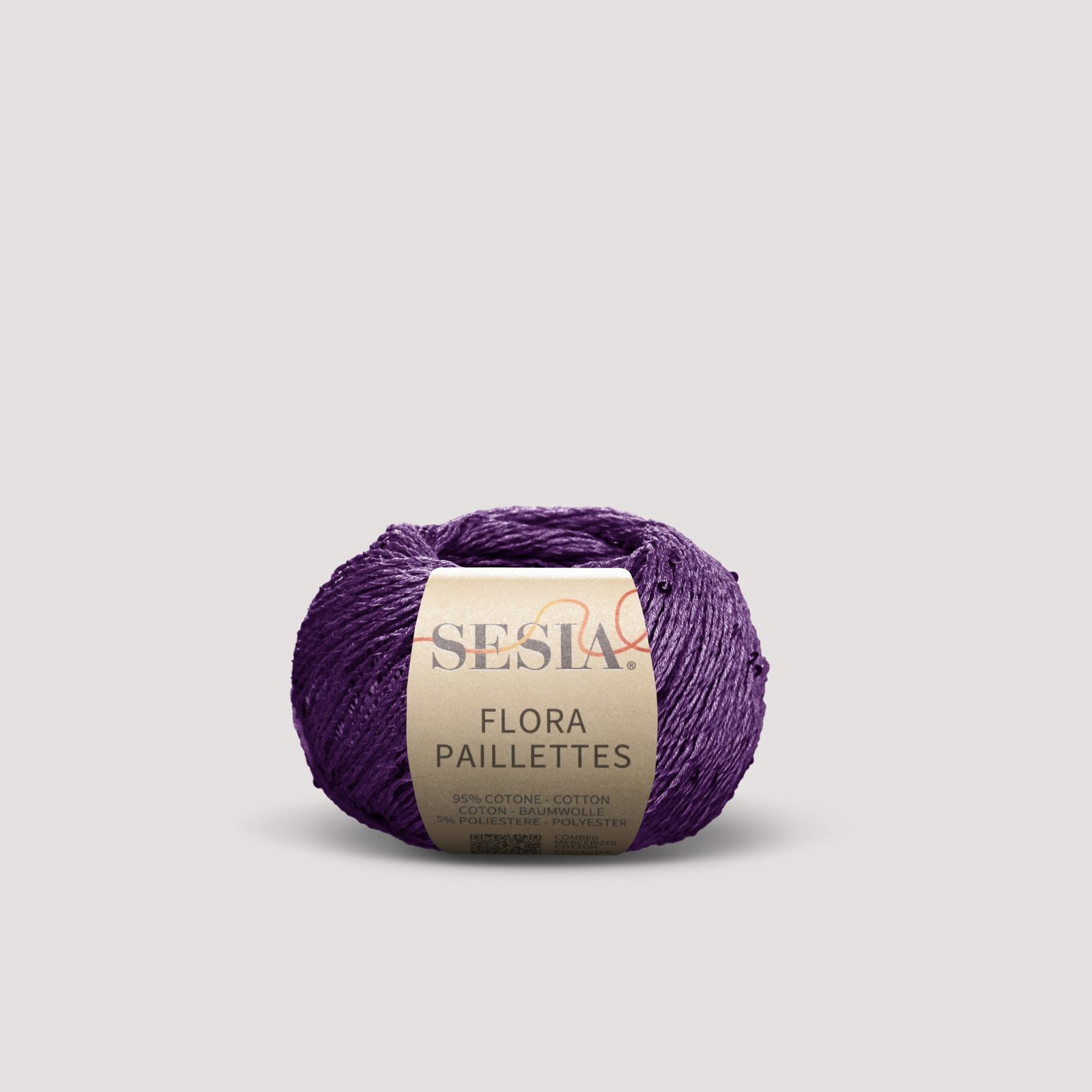 Sesia Flora Paillettes - 95% Cotton – 5% Polyester