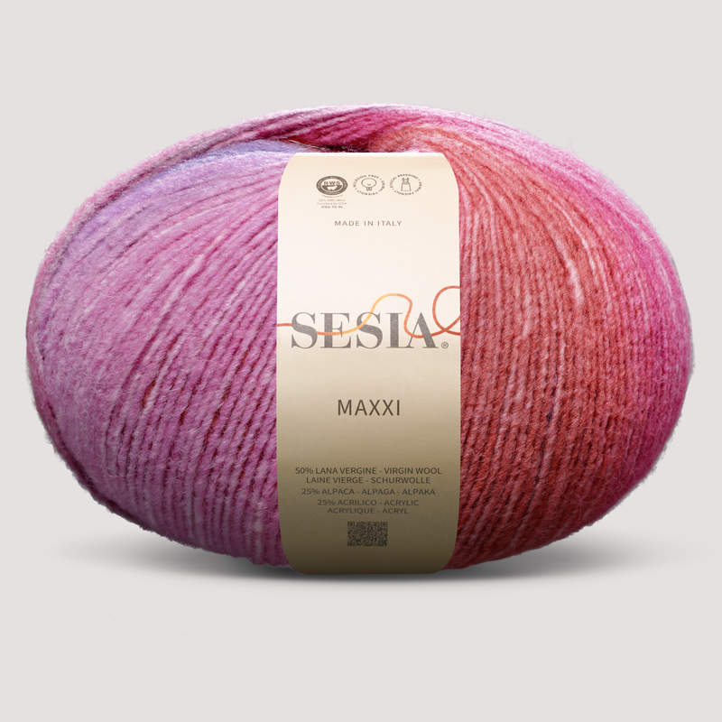 Sesia Maxxi - 50% Virgin Wool – 25% Alpaca – 25% Acrylic